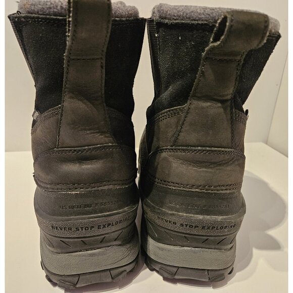 NorthFace Black Slip-on Winter Insulated Boots Heat Seeker 200 Gram Mens Size 12 - Picture 4 of 15